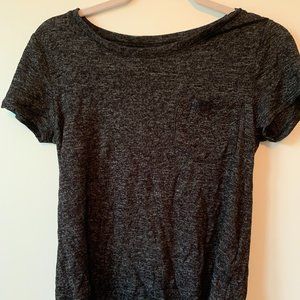 Hollister black flowy shirt